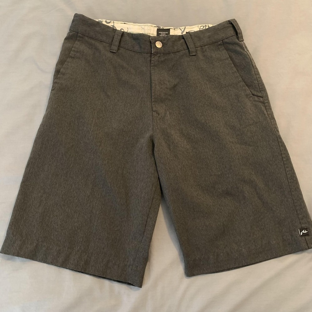 Rusty Shorts Mens 32‎ Gray Chino Walk Casual Surf Skate Poly Viscose Pockets